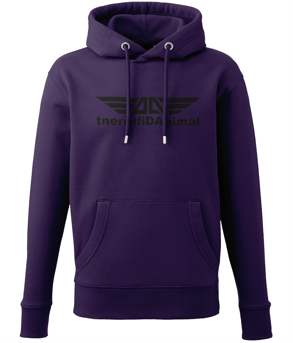 Different Animal: Eco Adult Unisex Hoodie AM001 L-Black Logo1: (Other Colour-Variants available)