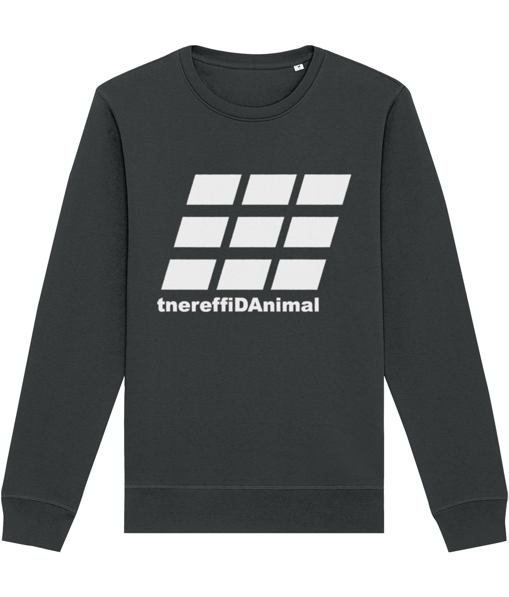 Different Animal: Eco Roller Adult Unisex Sweatshirt SX137 L-White Logo2: (Other Colour-Variants available)