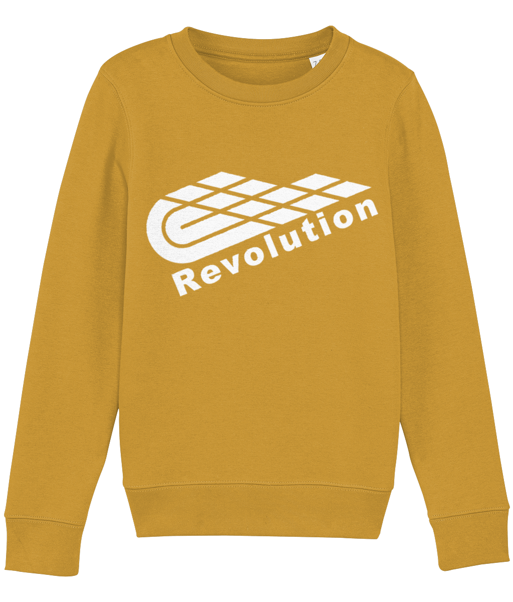 Revolution: Eco Mini Changer Kids Unisex Sweatshirt SX004 L-White Logo: (Other Colour-Variants available)
