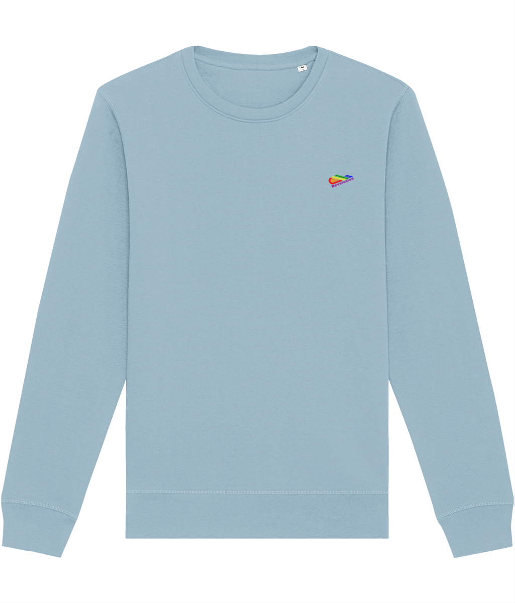 Revolution: Eco Roller Adult Unisex Sweatshirt SX137 S-Rainbow Logo: (Other Colour-Variants available)