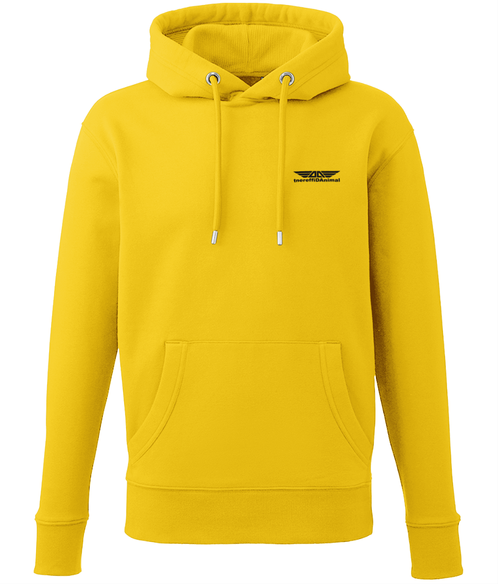 Different Animal: Eco Adult Unisex Hoodie AM001 S-Black Logo1: (Other Colour-Variants Available)