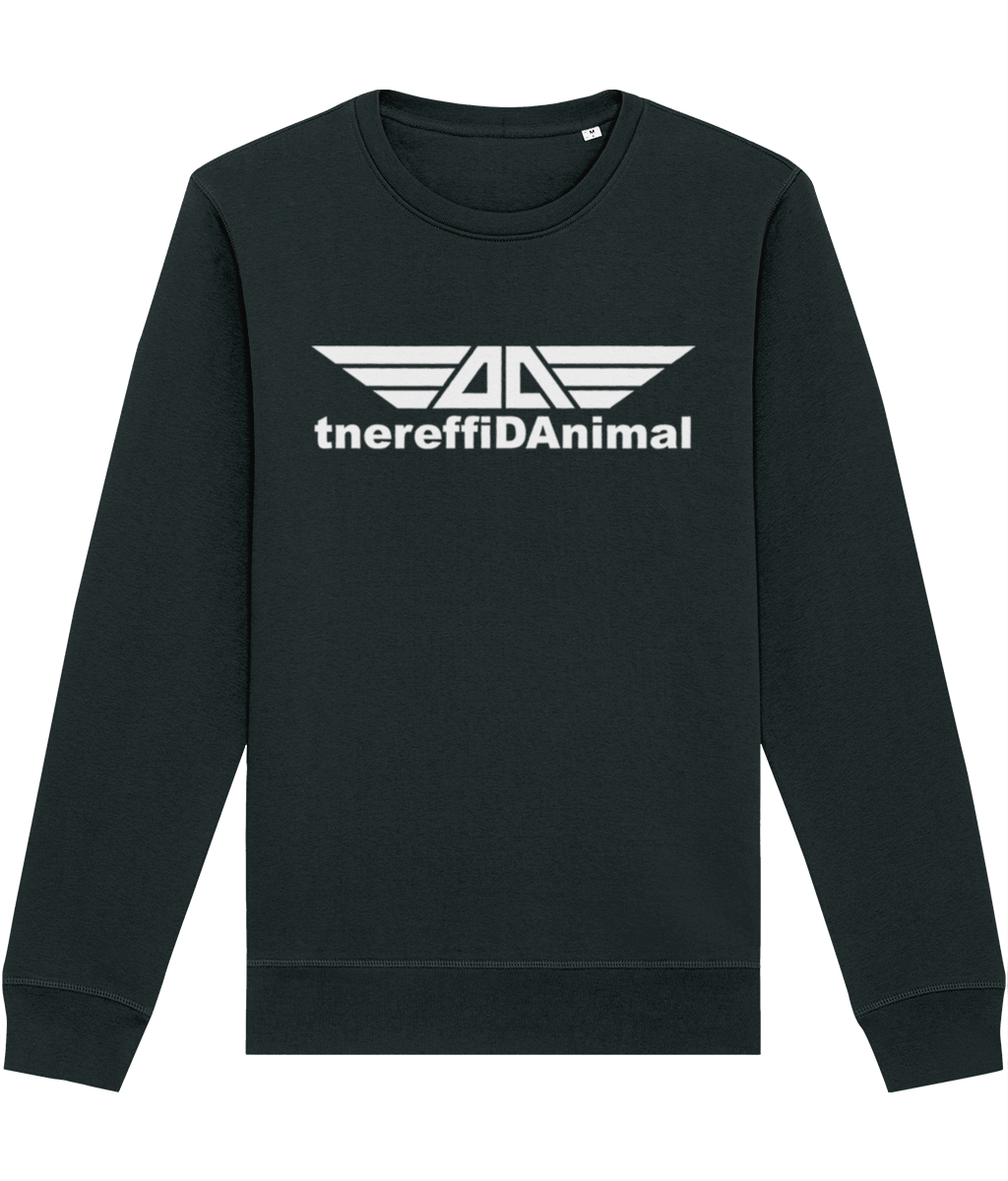 Different Animal: Eco Roller Adult Unisex Sweatshirt SX137 L-White Logo1: (Other Colour-Variants available)