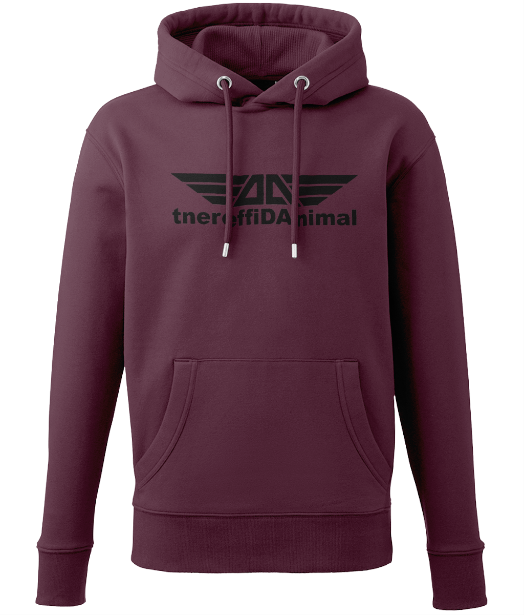 Different Animal: Eco Adult Unisex Hoodie AM001 L-Black Logo1: (Other Colour-Variants available)