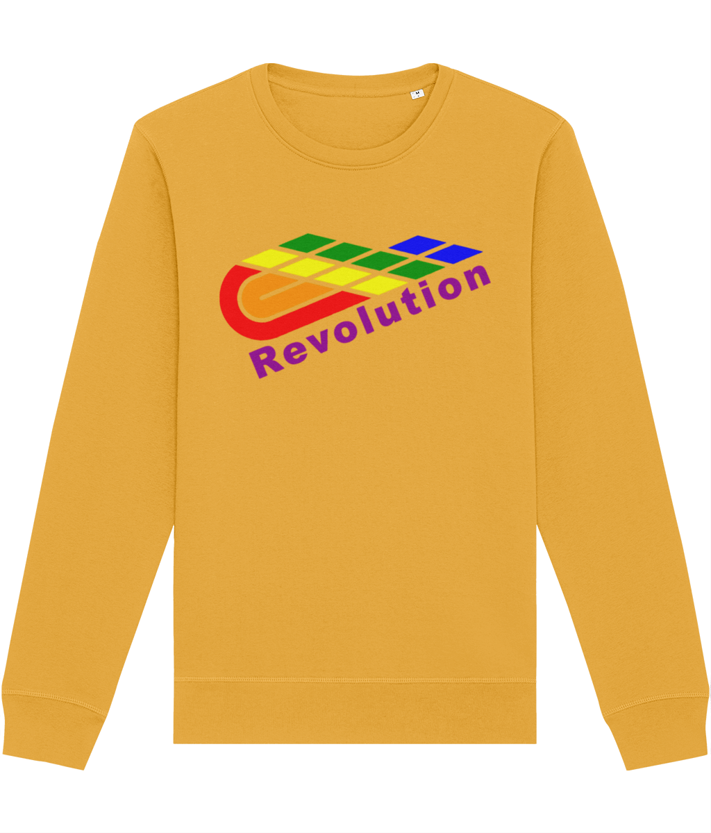 Revolution: Eco Roller Adult Unisex Sweatshirt SX137 L-Rainbow Logo: (Other Colour-Variants available)