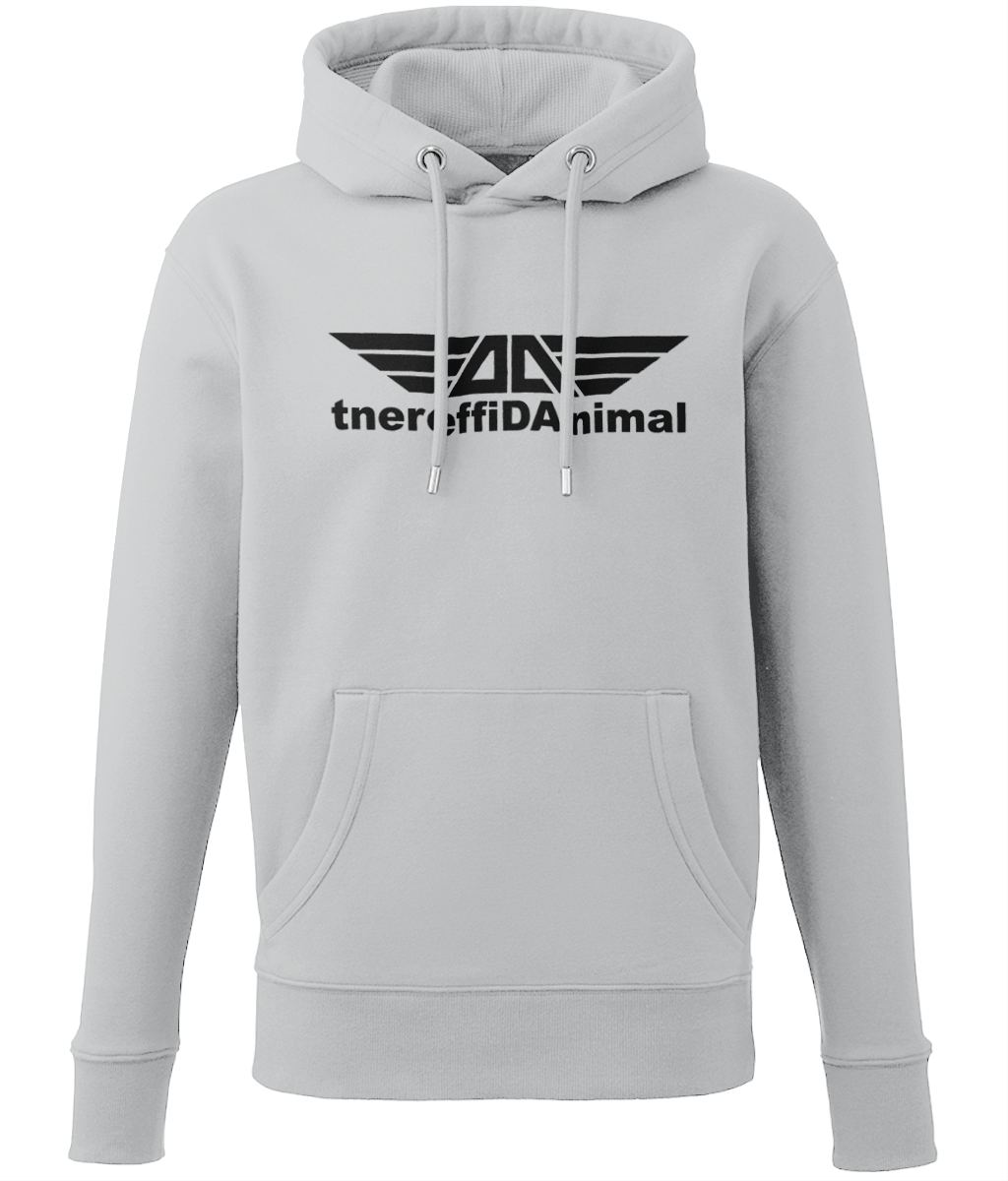 Different Animal: Eco Adult Unisex Hoodie AM001 L-Black Logo1: (Other Colour-Variants available)