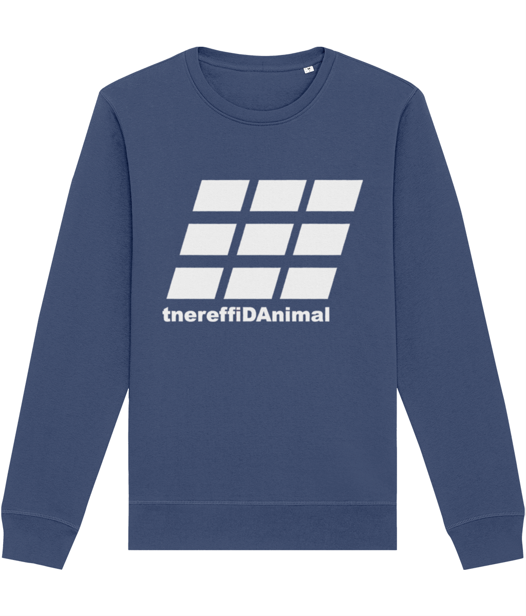 Different Animal: Eco Roller Adult Unisex Sweatshirt SX137 L-White Logo2: (Other Colour-Variants available)