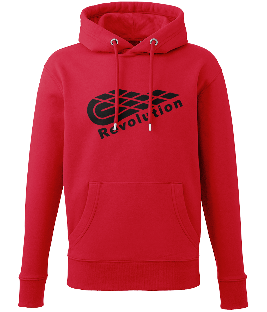 Revolution: Eco Adult Unisex Hoodie AM001 L-Black Logo: (Other Colour-Variants available)