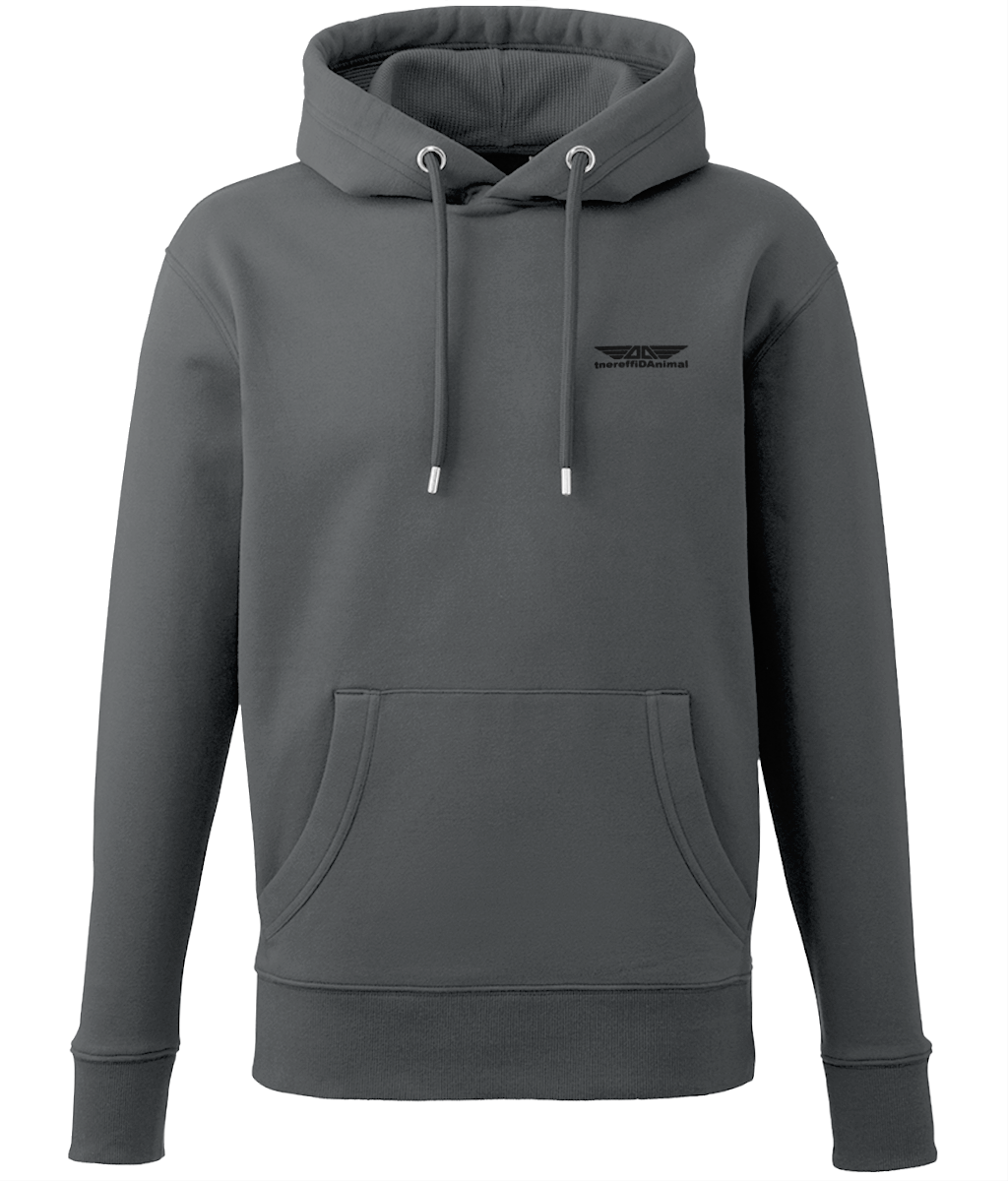 Different Animal: Eco Adult Unisex Hoodie AM001 S-Black Logo1: (Other Colour-Variants Available)