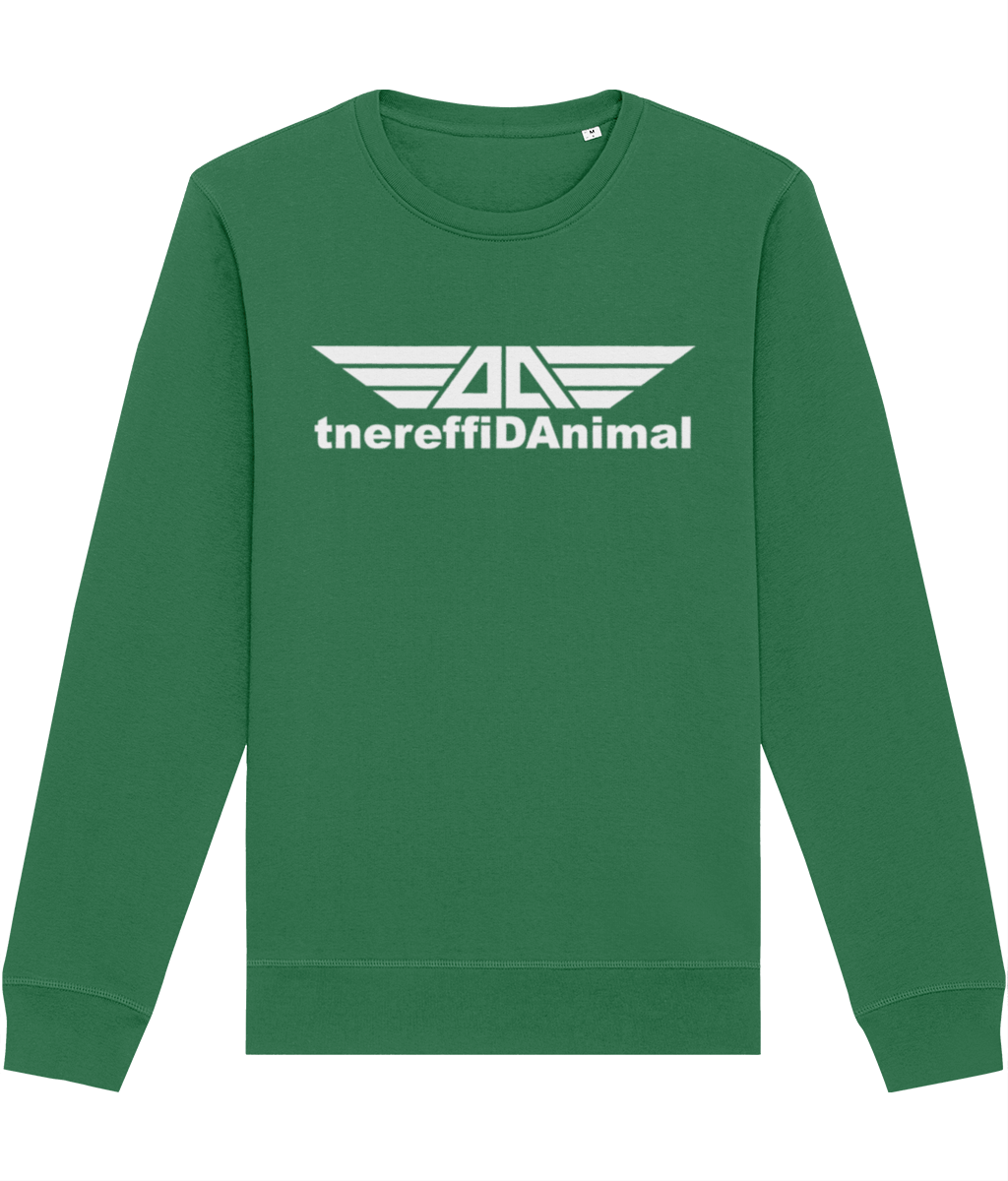 Different Animal: Eco Roller Adult Unisex Sweatshirt SX137 L-White Logo1: (Other Colour-Variants available)