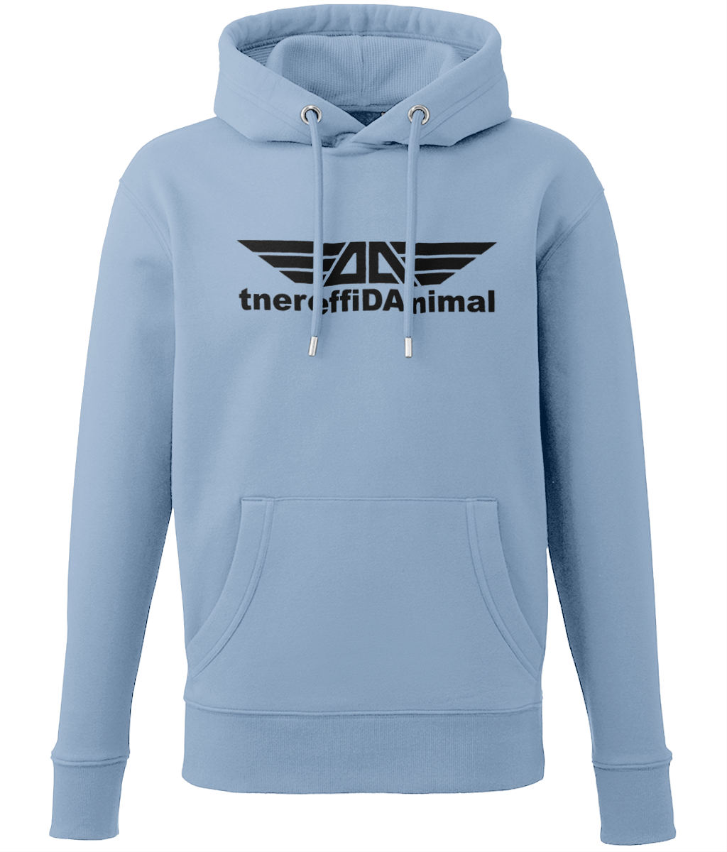 Different Animal: Eco Adult Unisex Hoodie AM001 L-Black Logo1: (Other Colour-Variants available)