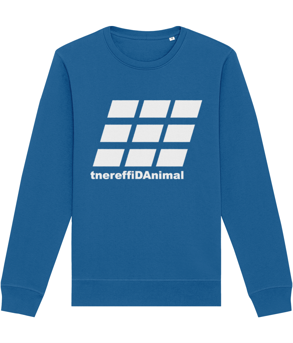 Different Animal: Eco Roller Adult Unisex Sweatshirt SX137 L-White Logo2: (Other Colour-Variants available)