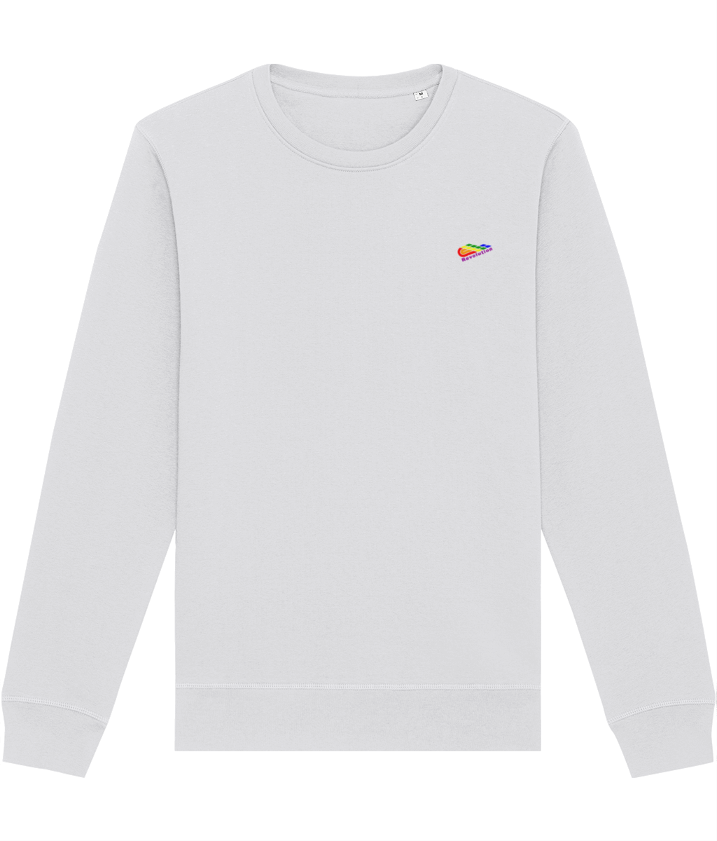 Revolution: Eco Roller Adult Unisex Sweatshirt SX137 S-Rainbow Logo: (Other Colour-Variants available)