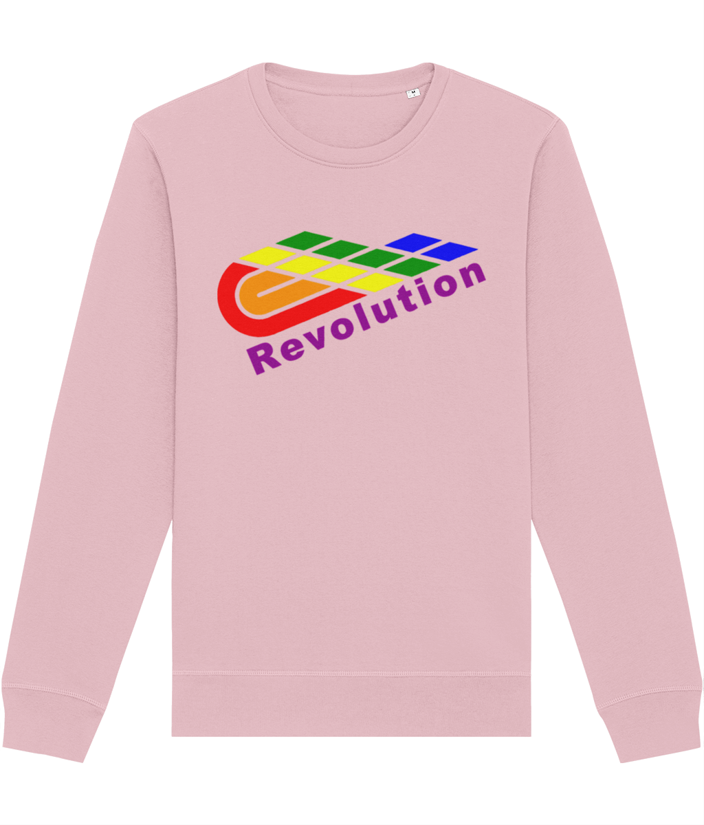 Revolution: Eco Roller Adult Unisex Sweatshirt SX137 L-Rainbow Logo: (Other Colour-Variants available)