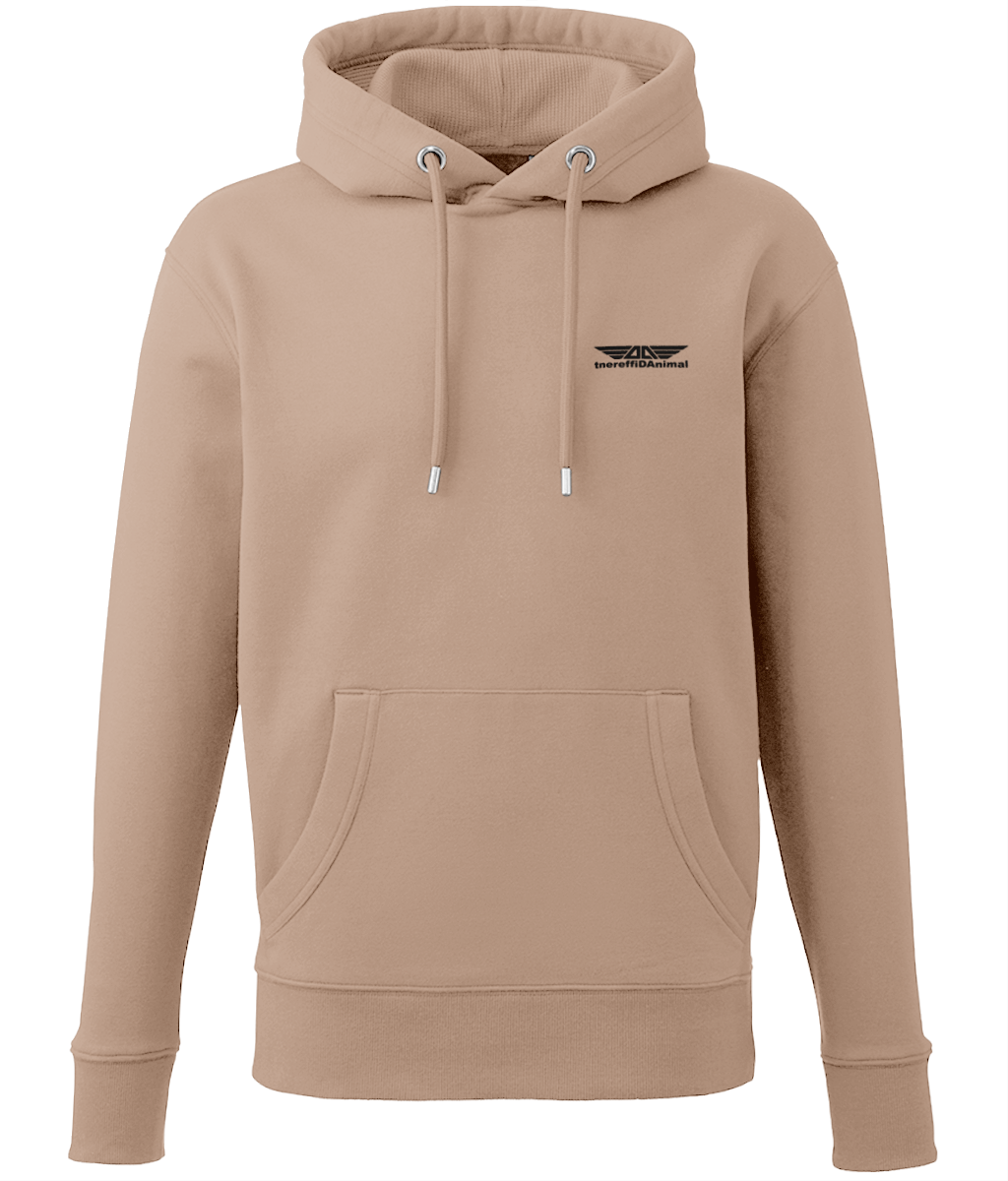 Different Animal: Eco Adult Unisex Hoodie AM001 S-Black Logo1: (Other Colour-Variants Available)
