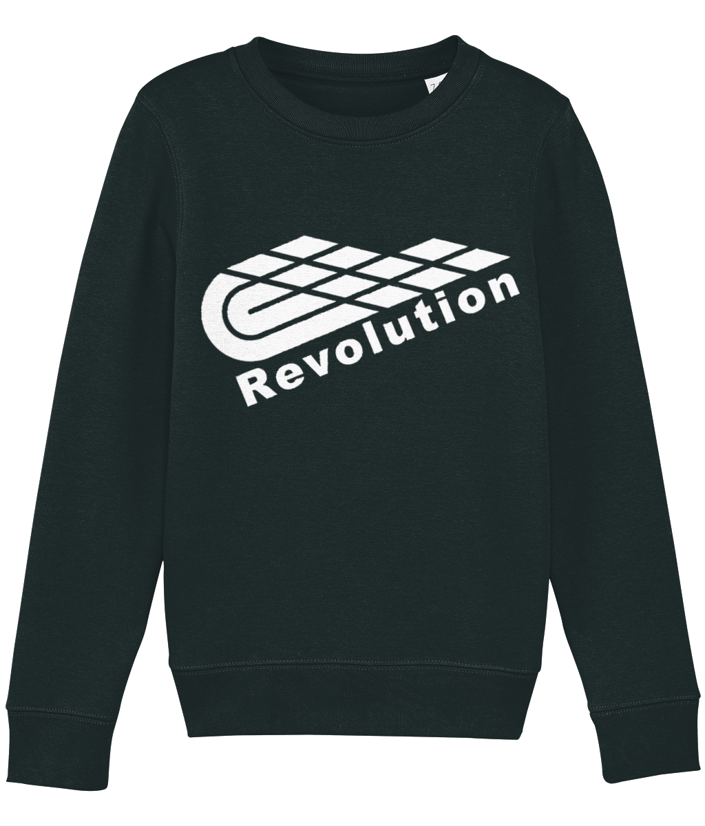 Revolution: Eco Mini Changer Kids Unisex Sweatshirt SX004 L-White Logo: (Other Colour-Variants available)
