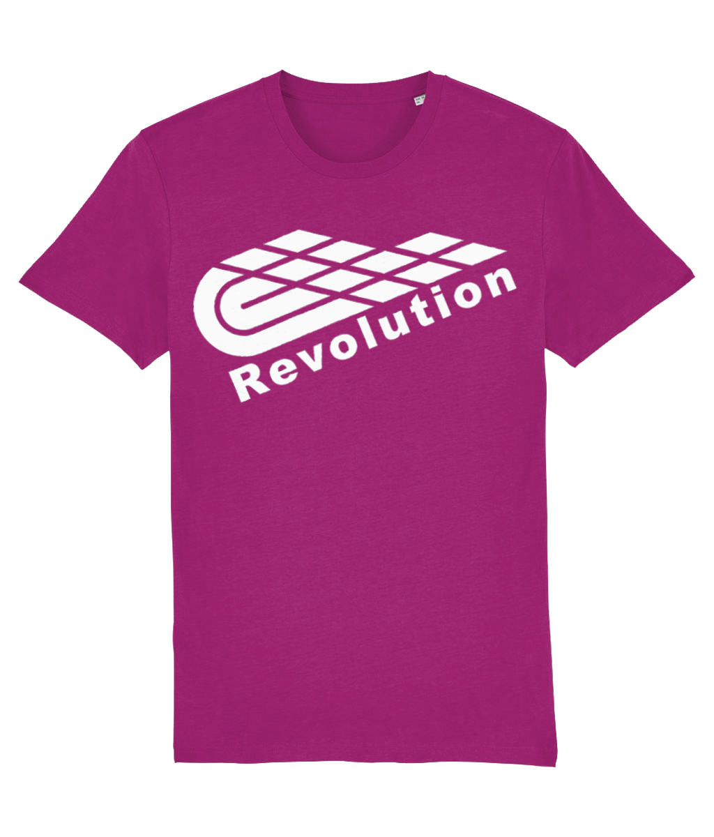 Revolution: Eco Creator Adult Unisex T-Shirt SX001 L-White Logo: (Other Colour-Variants available)