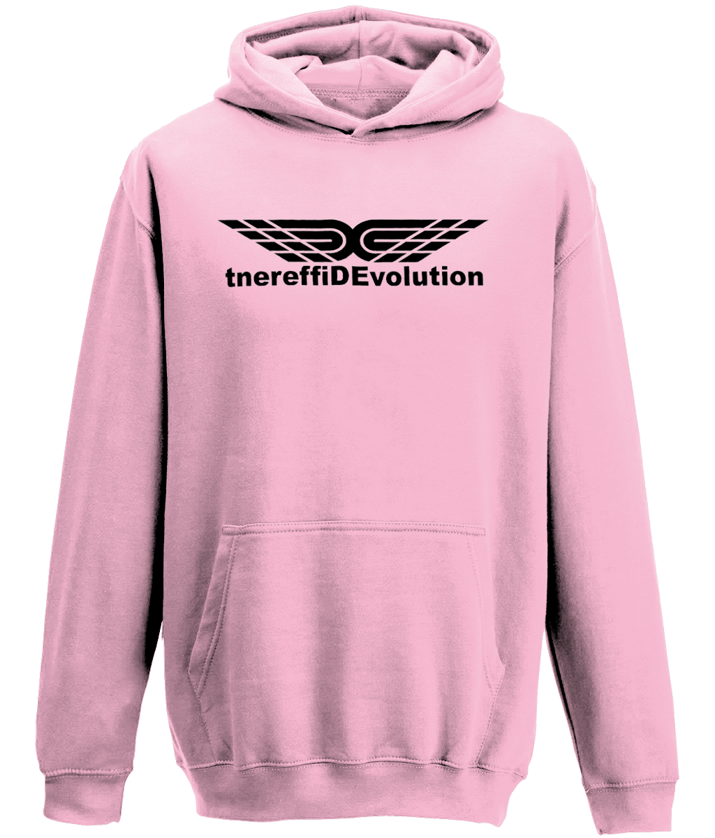 Different Evolution: Classic Kids Unisex Hoodie JH001J L-Black Logo1: (Other Colour-Variants available)