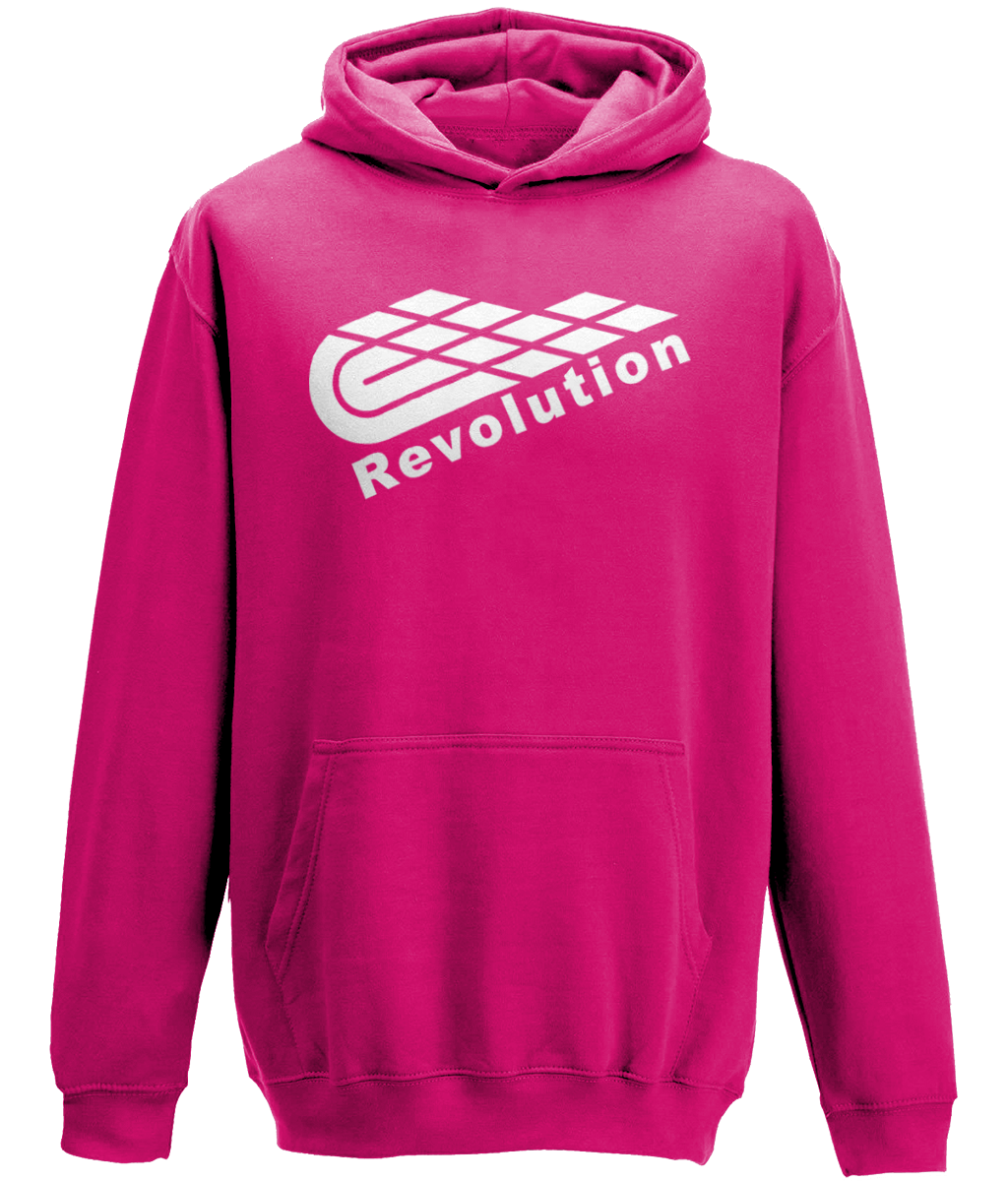 Revolution: Classic Kids Unisex Hoodie JH001J L-White Logo: (Other Colour-Variants available)