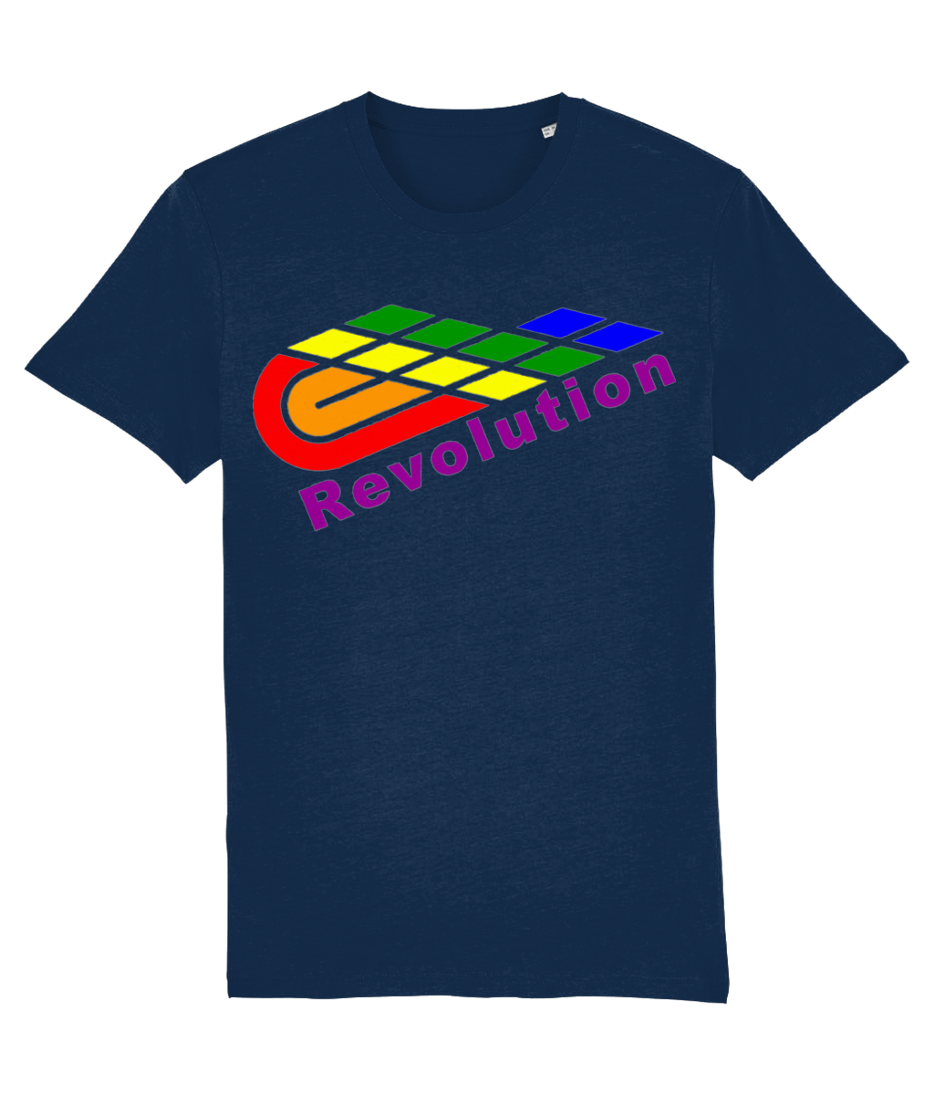 Revolution: Eco Creator Adult Unisex T-Shirt SX001 L-Rainbow Logo: (Other Colour-Variants available)