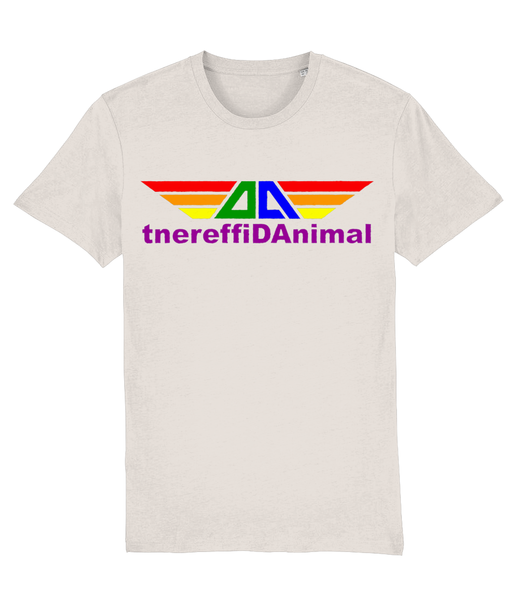 Different Animal: Eco Creator Adult Unisex T-Shirt SX001 L-Rainbow Logo1: (Other Colour-Variants available)