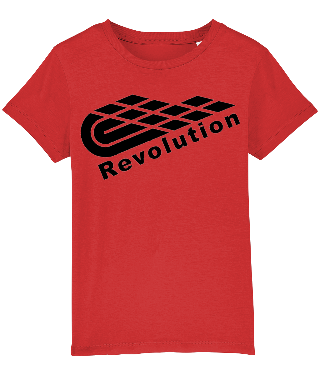 Revolution: Eco Mini Creator Kids Unisex T-Shirt SX002 L-Black Logo: (Other Colour-Variants available)