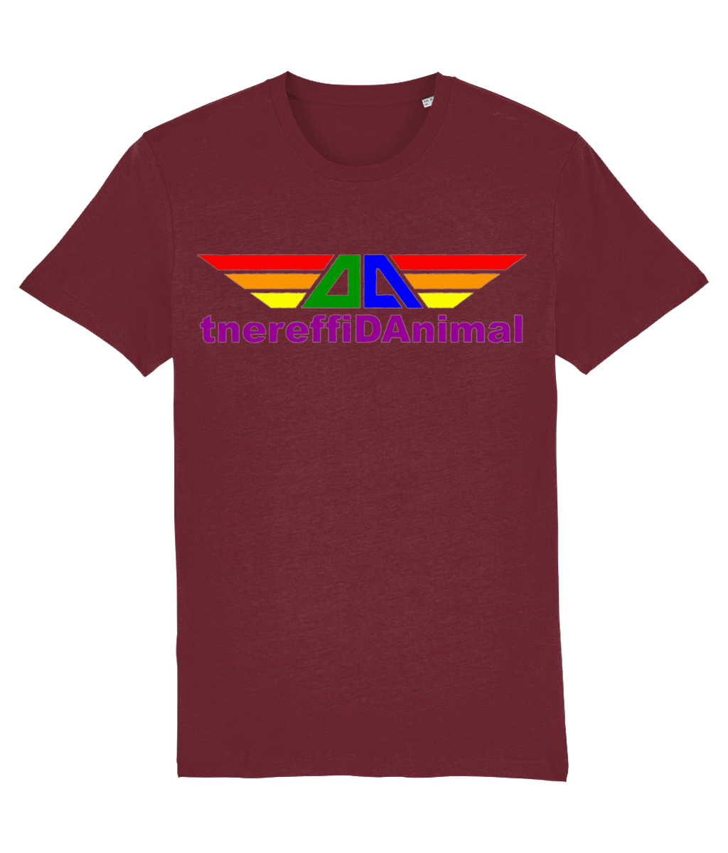 Different Animal: Eco Creator Adult Unisex T-Shirt SX001 L-Rainbow Logo1: (Other Colour-Variants available)