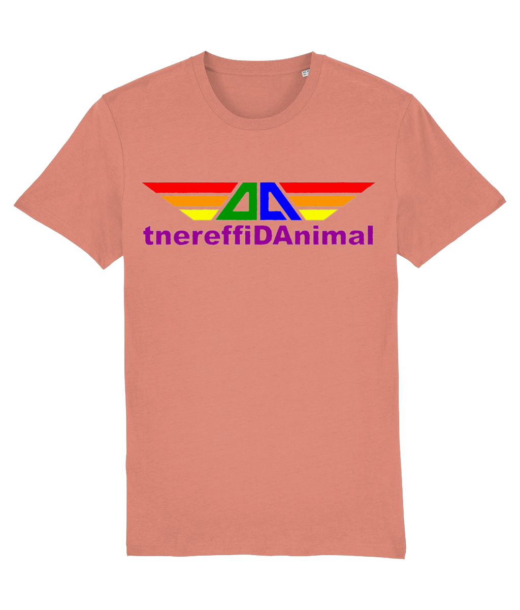 Different Animal: Eco Creator Adult Unisex T-Shirt SX001 L-Rainbow Logo1: (Other Colour-Variants available)