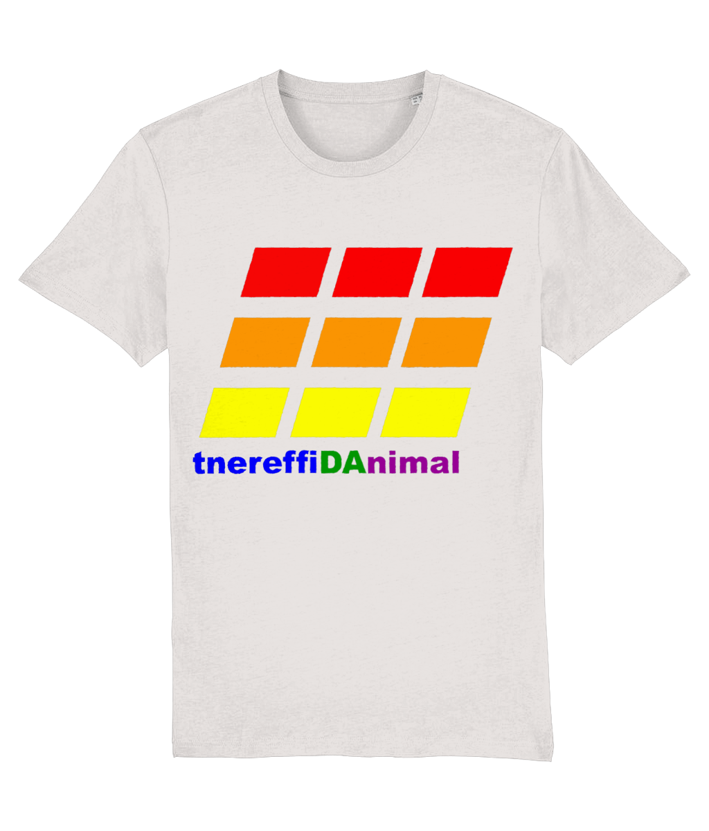 Different Animal: Eco Creator Adult Unisex T-Shirt SX001 L-Rainbow Logo2: (Other Colour-Variants available)