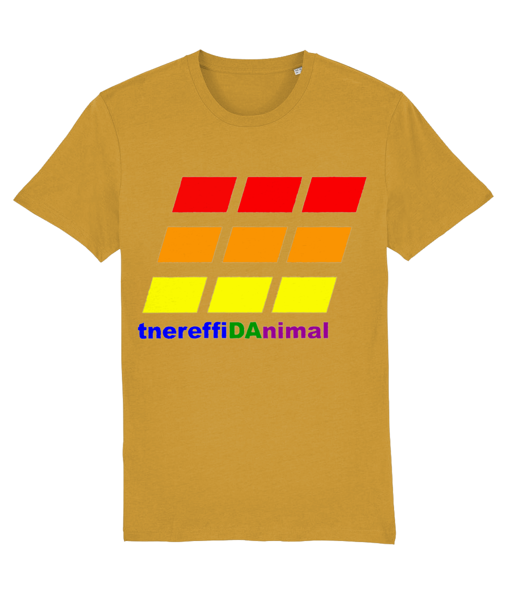 Different Animal: Eco Creator Adult Unisex T-Shirt SX001 L-Rainbow Logo2: (Other Colour-Variants available)