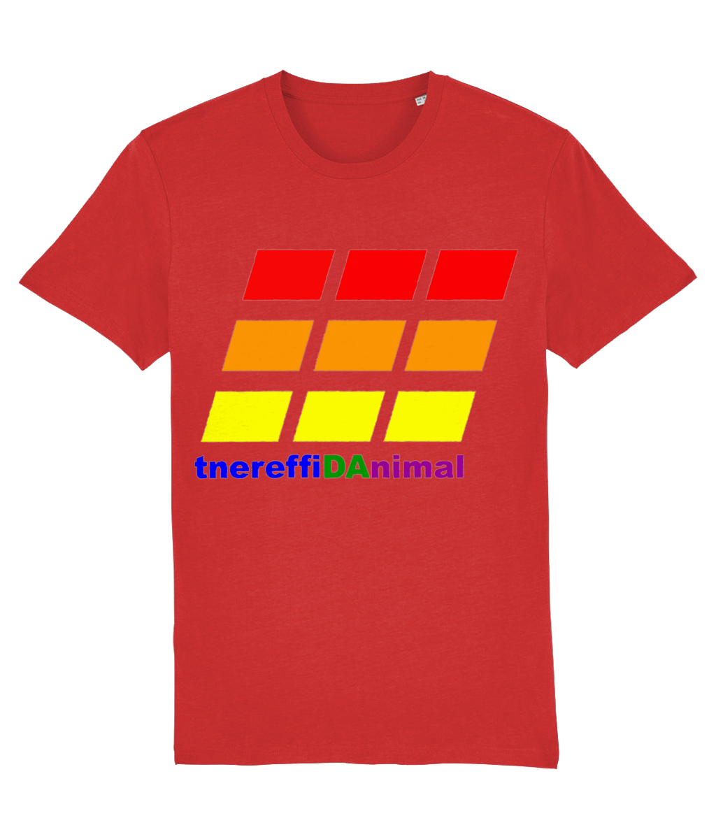 Different Animal: Eco Creator Adult Unisex T-Shirt SX001 L-Rainbow Logo2: (Other Colour-Variants available)