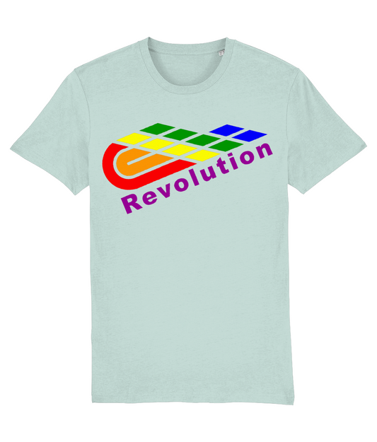 Revolution: Eco Creator Adult Unisex T-Shirt SX001 L-Rainbow Logo: (Other Colour-Variants available)