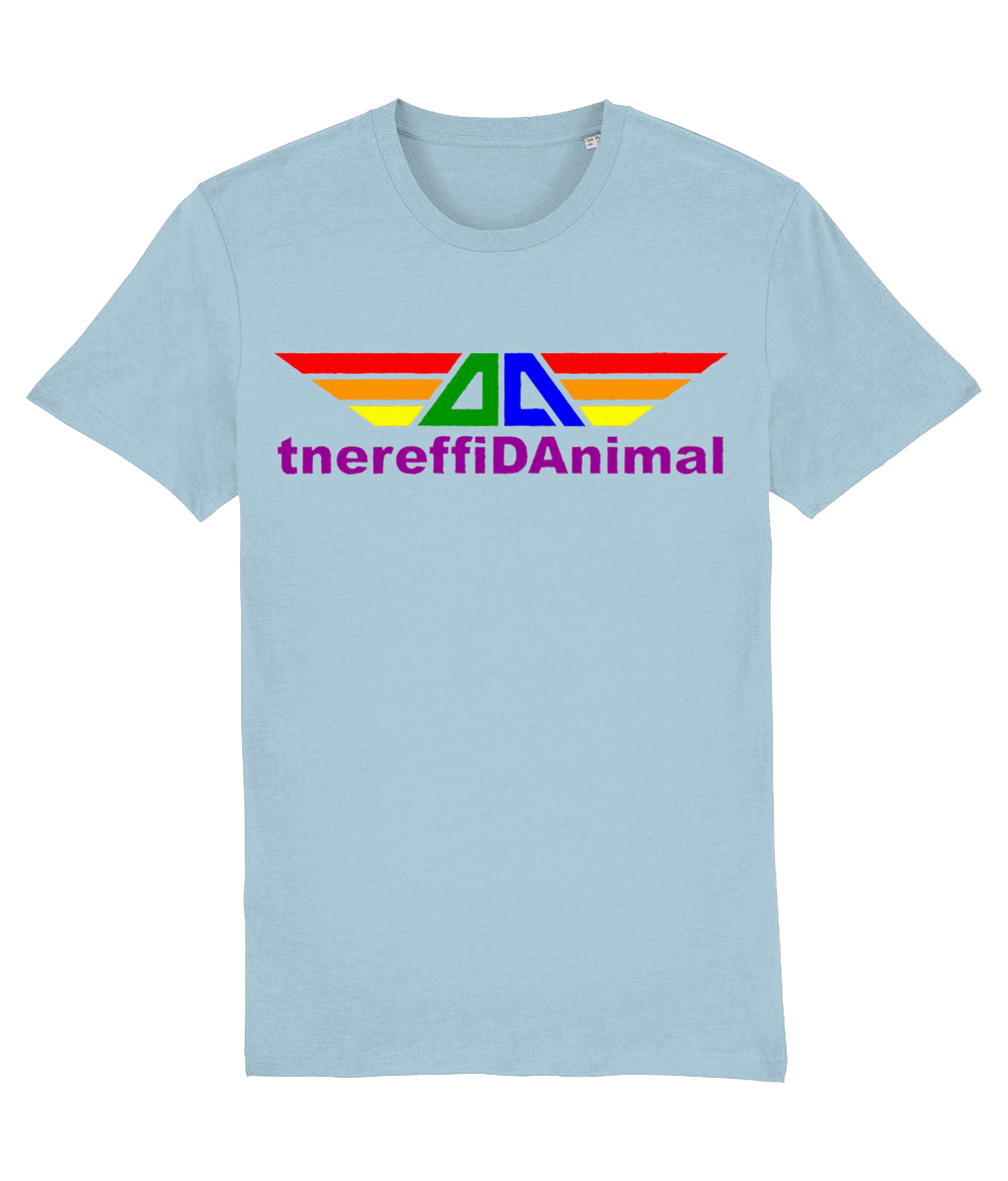 Different Animal: Eco Creator Adult Unisex T-Shirt SX001 L-Rainbow Logo1: (Other Colour-Variants available)