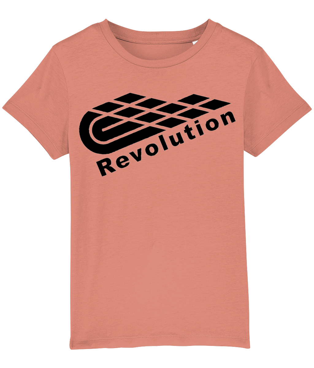 Revolution: Eco Mini Creator Kids Unisex T-Shirt SX002 L-Black Logo: (Other Colour-Variants available)