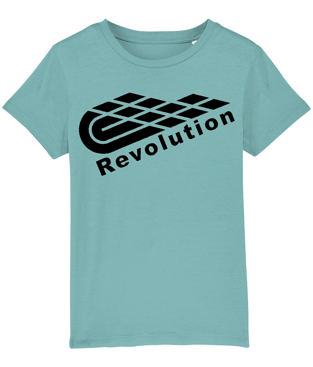 Revolution: Eco Mini Creator Kids Unisex T-Shirt SX002 L-Black Logo: (Other Colour-Variants available)