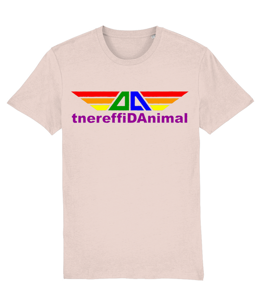 Different Animal: Eco Creator Adult Unisex T-Shirt SX001 L-Rainbow Logo1: (Other Colour-Variants available)