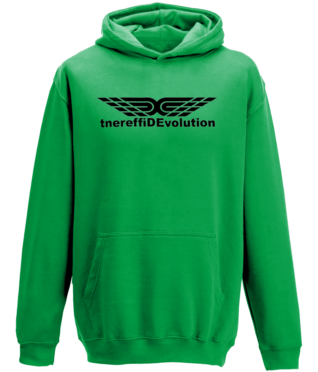 Different Evolution: Classic Kids Unisex Hoodie JH001J L-Black Logo1: (Other Colour-Variants available)