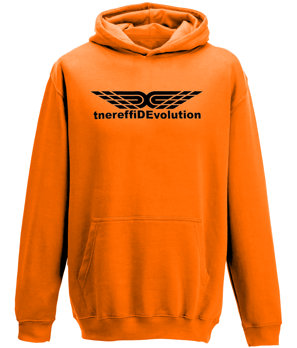 Different Evolution: Classic Kids Unisex Hoodie JH001J L-Black Logo1: (Other Colour-Variants available)