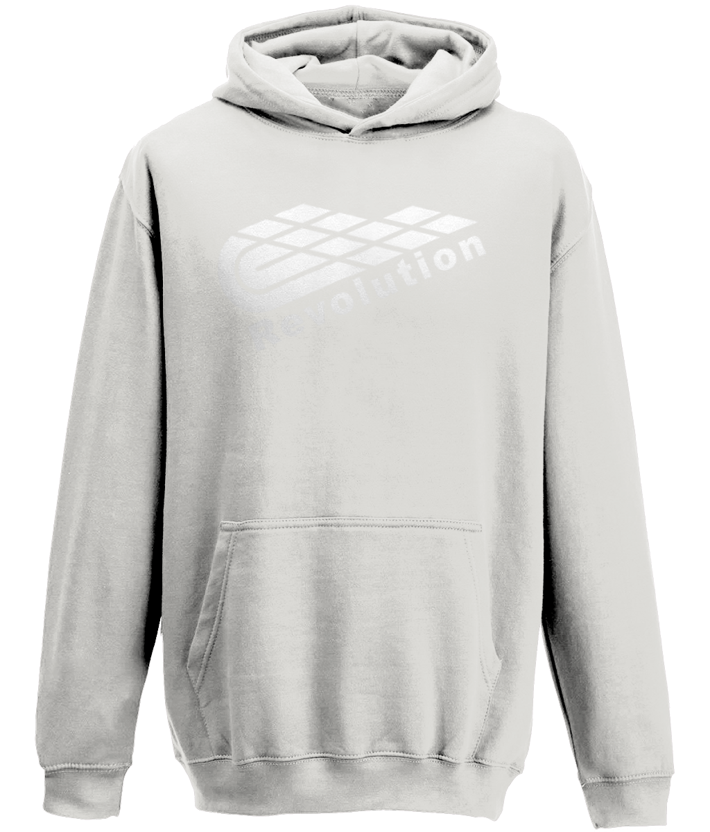 Revolution: Classic Kids Unisex Hoodie JH001J L-White Logo: (Other Colour-Variants available)