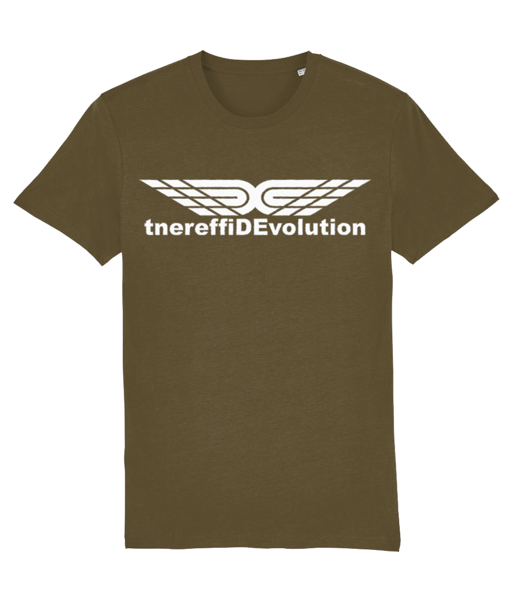 Different Evolution: Eco Creator Adult Unisex T-Shirt SX001 L-White Logo1: (Other Colour-Variants available)