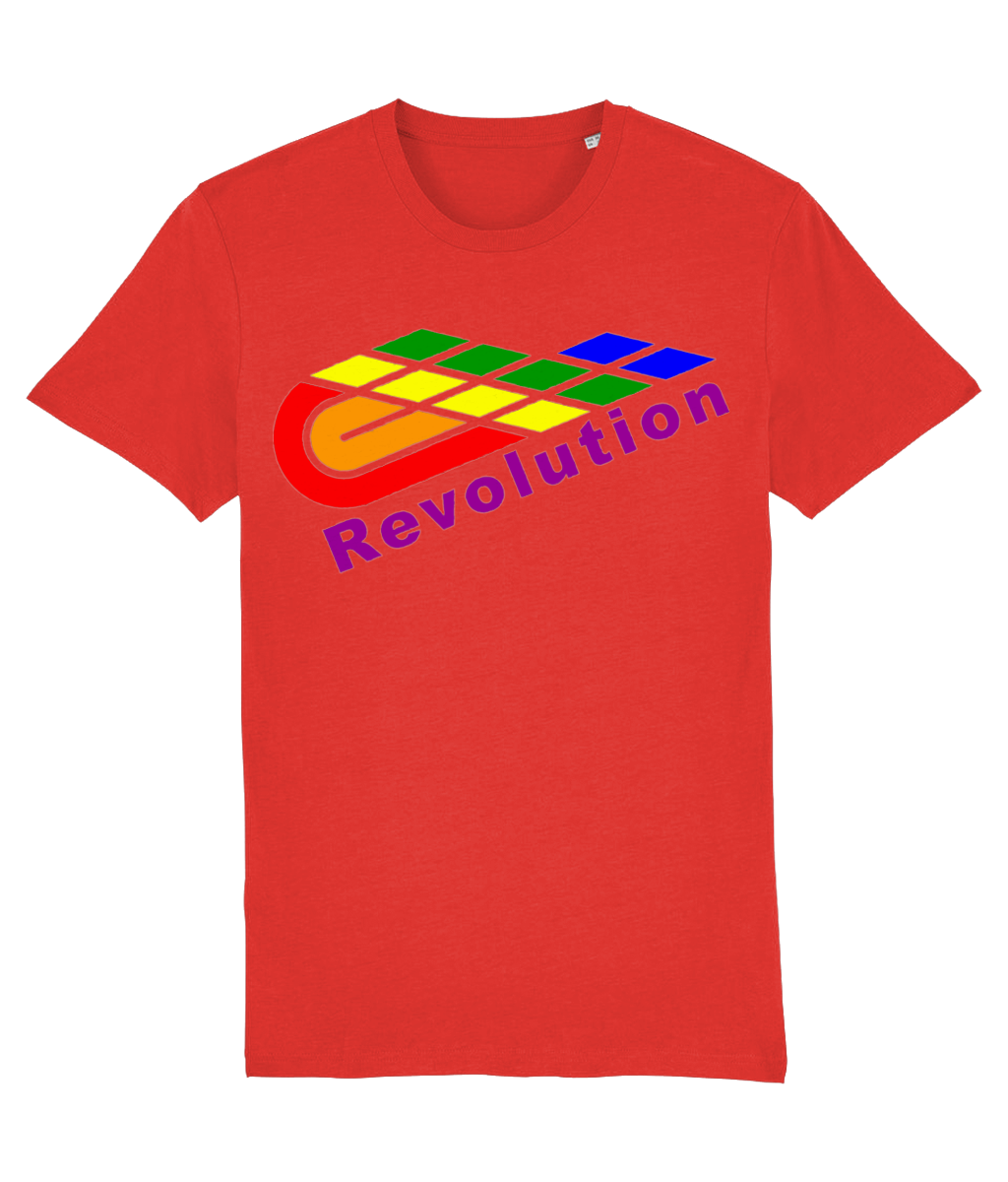 Revolution: Eco Creator Adult Unisex T-Shirt SX001 L-Rainbow Logo: (Other Colour-Variants available)