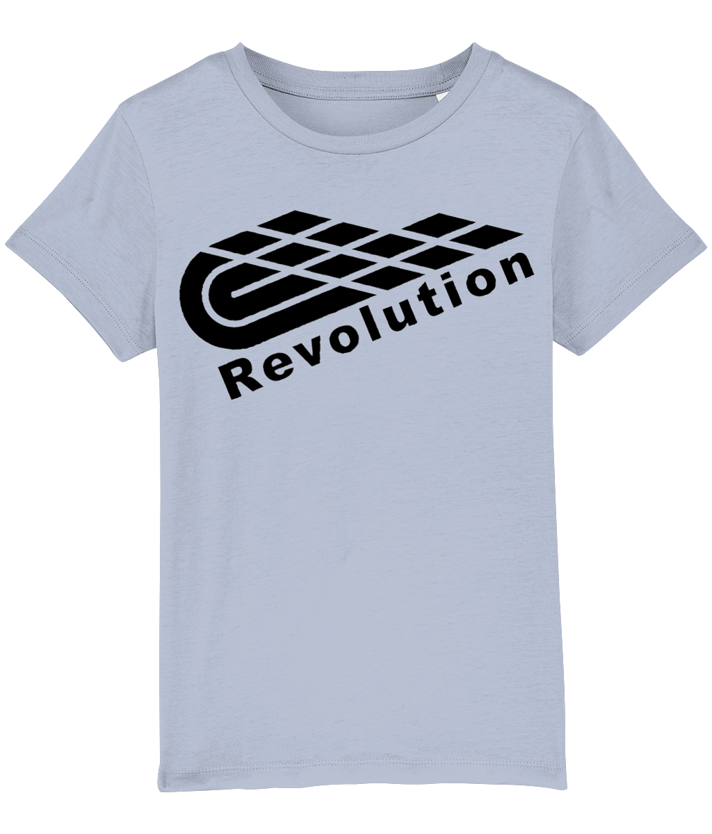 Revolution: Eco Mini Creator Kids Unisex T-Shirt SX002 L-Black Logo: (Other Colour-Variants available)