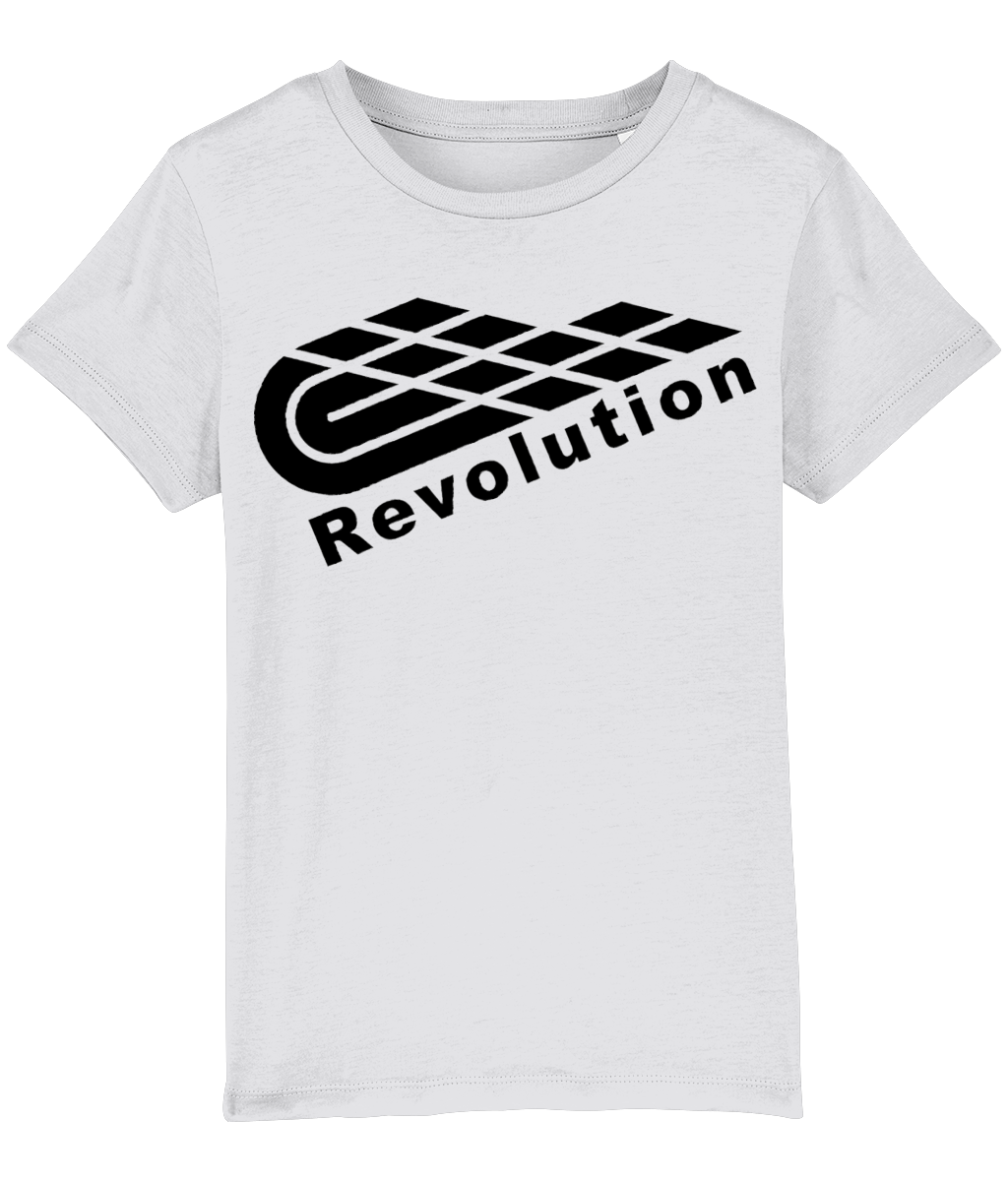 Revolution: Eco Mini Creator Kids Unisex T-Shirt SX002 L-Black Logo: (Other Colour-Variants available)