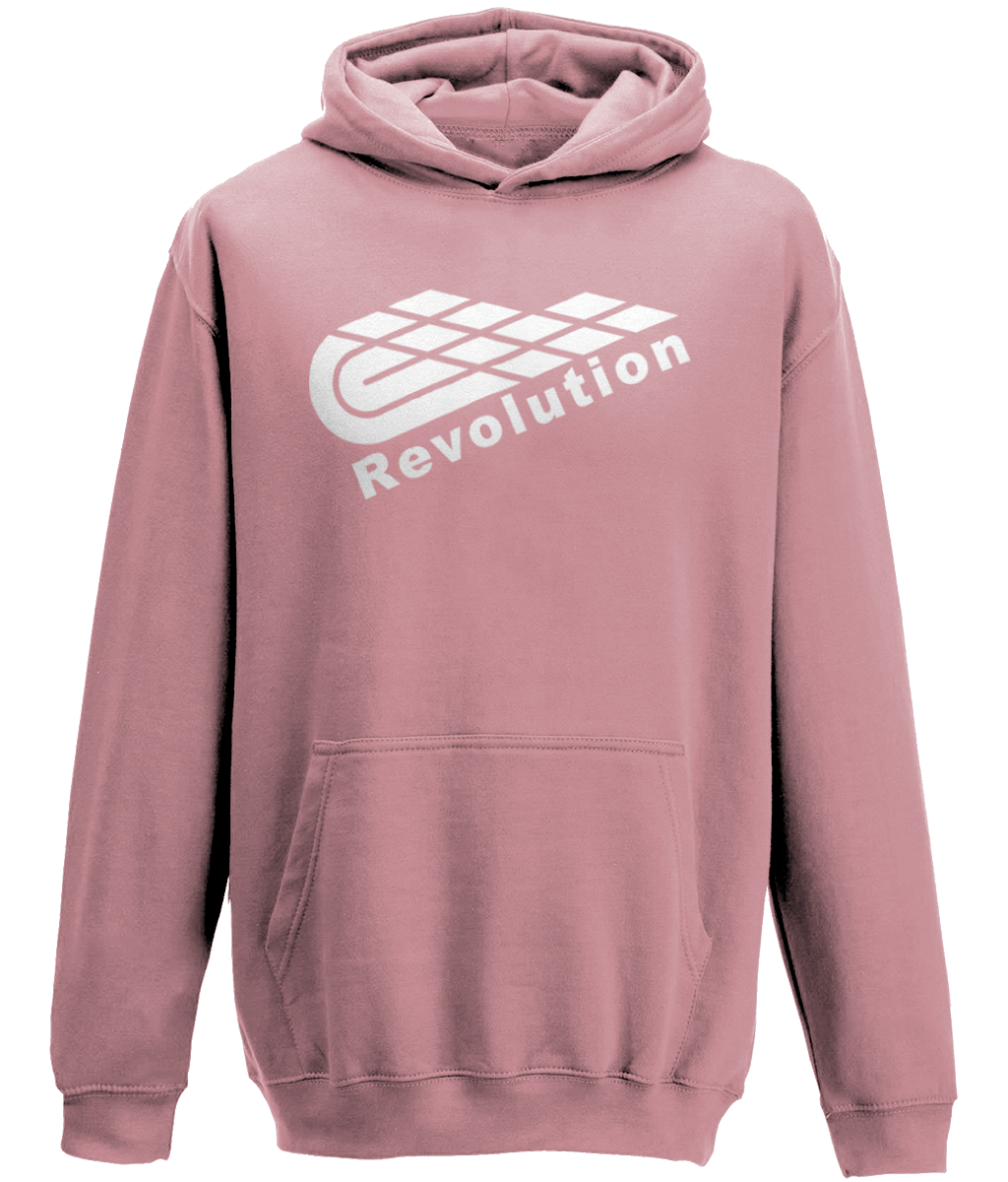 Revolution: Classic Kids Unisex Hoodie JH001J L-White Logo: (Other Colour-Variants available)