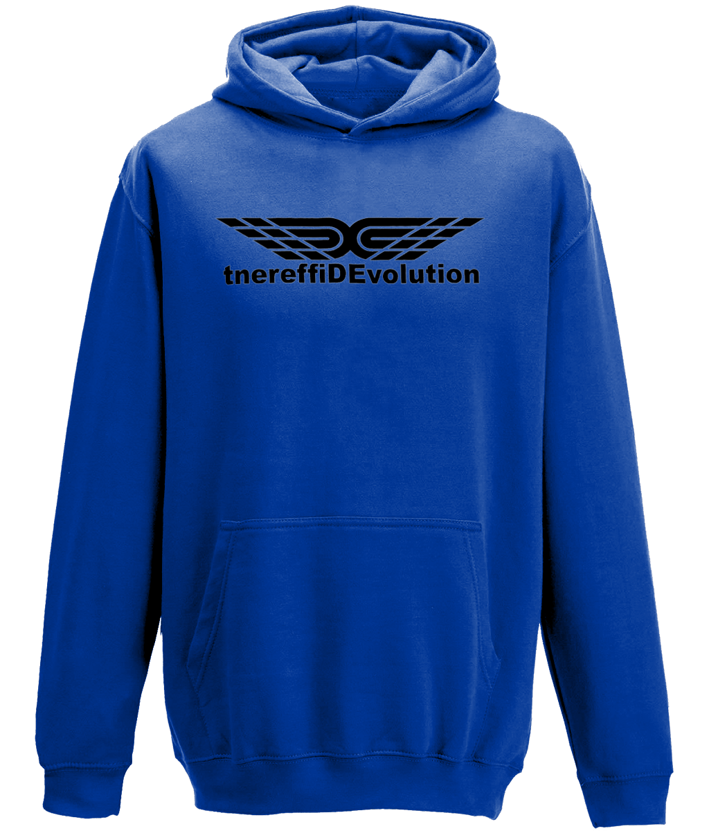 Different Evolution: Classic Kids Unisex Hoodie JH001J L-Black Logo1: (Other Colour-Variants available)