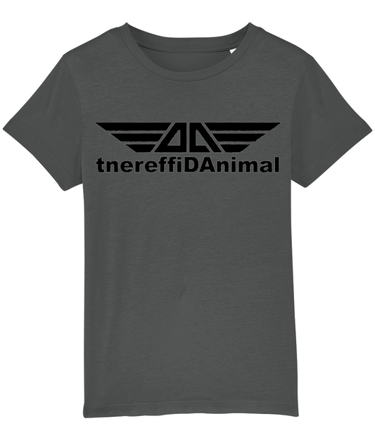 Different Animal: Eco Mini Creator Kids Unisex T-Shirt SX002 L-Black Logo1: (Other Colour-Variants available)