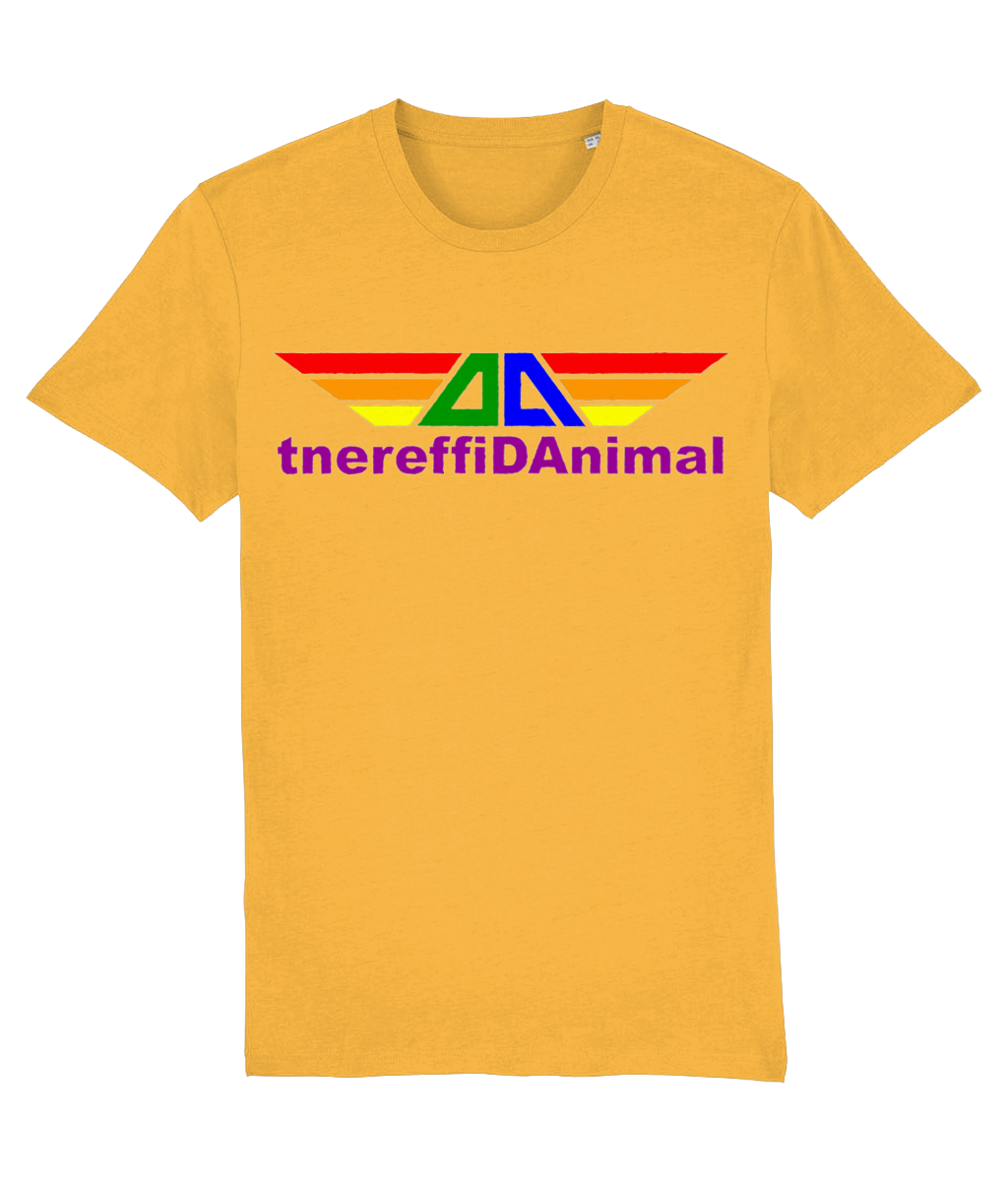 Different Animal: Eco Creator Adult Unisex T-Shirt SX001 L-Rainbow Logo1: (Other Colour-Variants available)