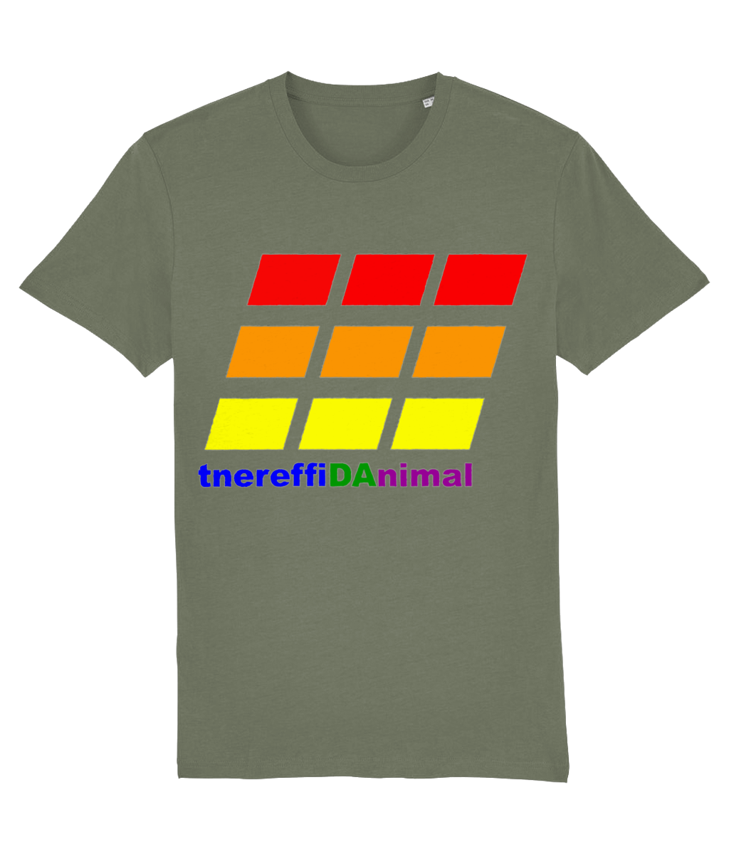 Different Animal: Eco Creator Adult Unisex T-Shirt SX001 L-Rainbow Logo2: (Other Colour-Variants available)