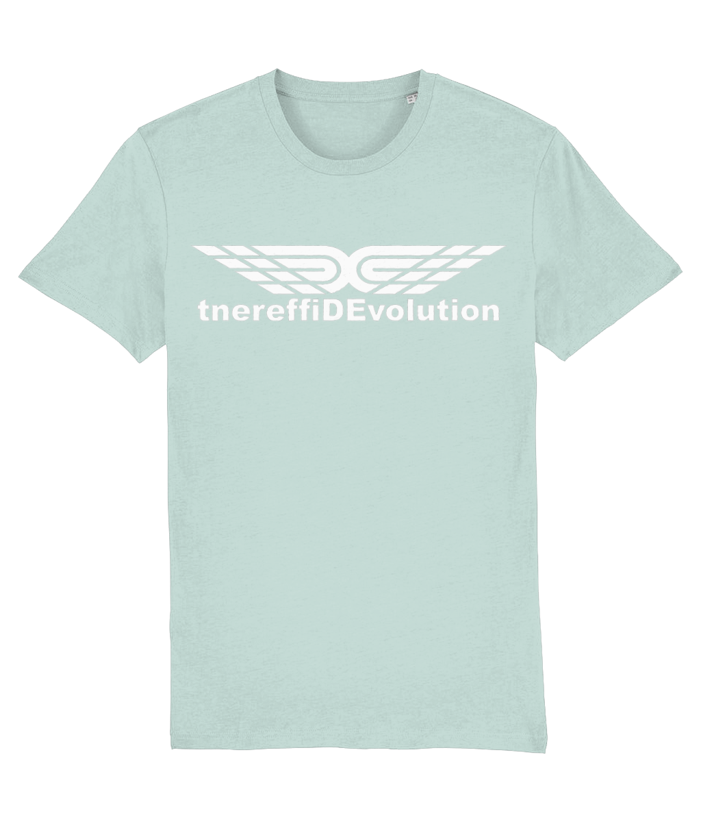 Different Evolution: Eco Creator Adult Unisex T-Shirt SX001 L-White Logo1: (Other Colour-Variants available)