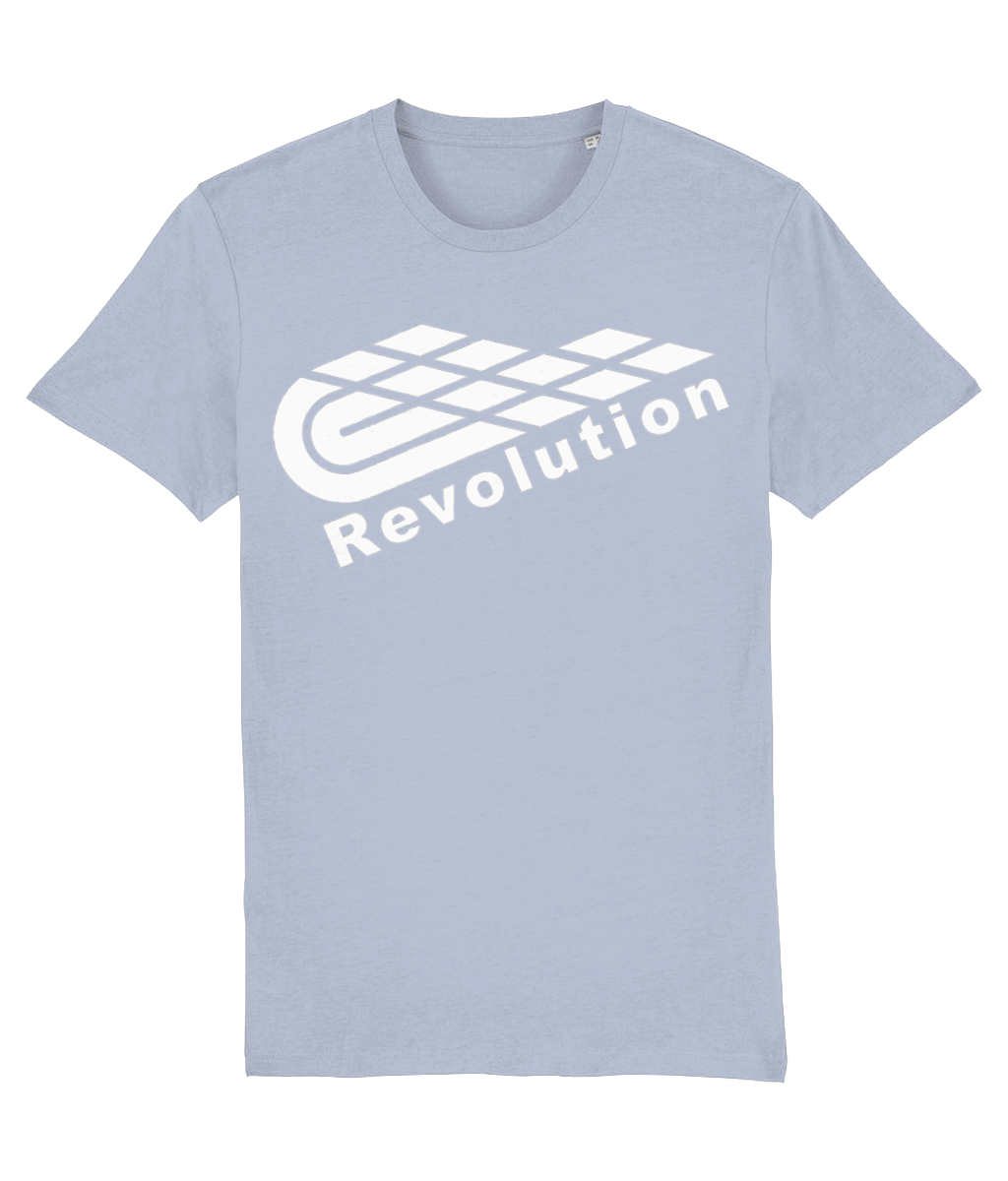 Revolution: Eco Creator Adult Unisex T-Shirt SX001 L-White Logo: (Other Colour-Variants available)