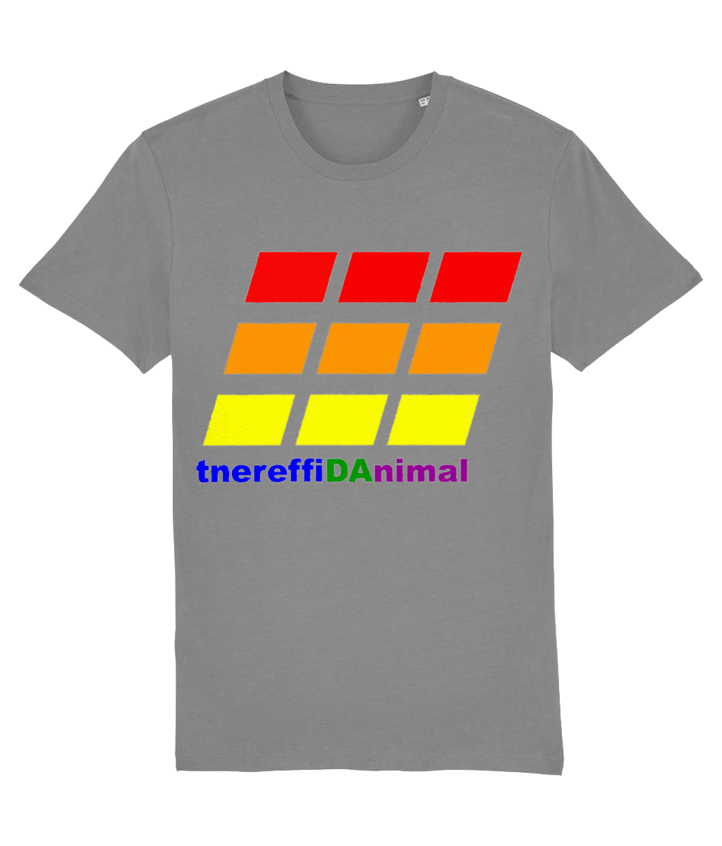 Different Animal: Eco Creator Adult Unisex T-Shirt SX001 L-Rainbow Logo2: (Other Colour-Variants available)